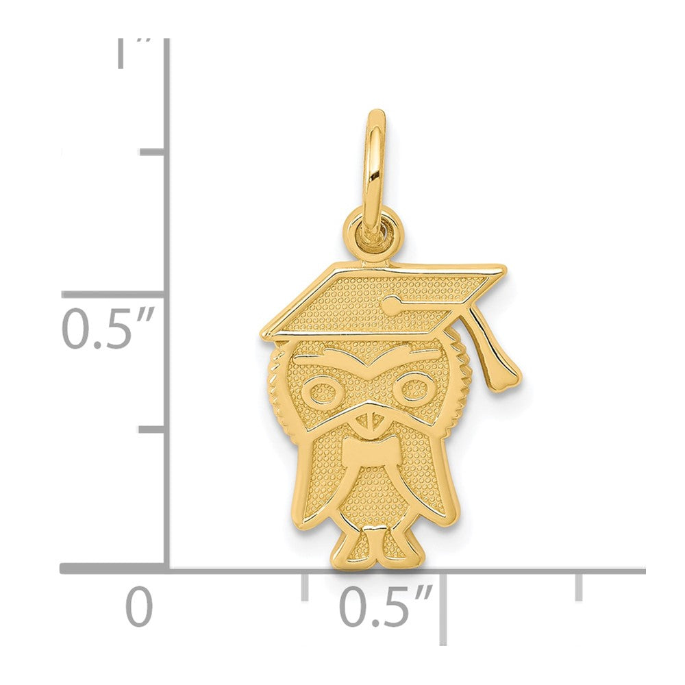 10k Graduation Owl Charm