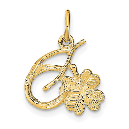 10K Solid Horseshoe / Wishbone / Shamrock Good Luck Charm