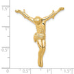 10k Solid Polished Corpus Pendant