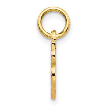 10K Small Script Initial A Charm