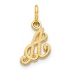 10K Small Script Initial A Charm