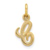 10K Small Script Initial C Charm