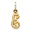 10k Small Script Initial E Charm