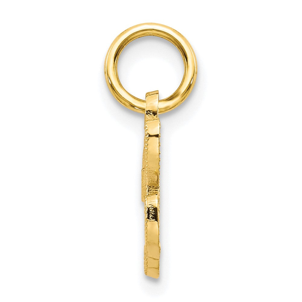 10k Small Script Initial H Charm