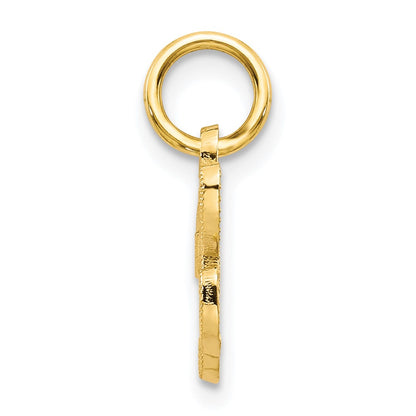 10k Small Script Initial H Charm