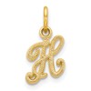 10k Small Script Initial H Charm