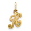 10k Small Script Initial K Charm