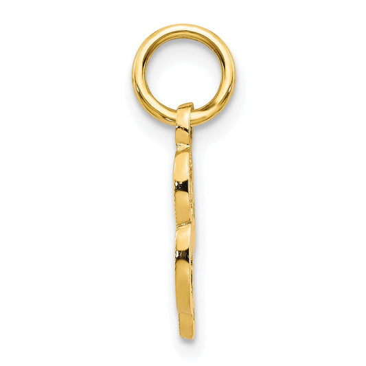 10k Small Script Initial L Charm