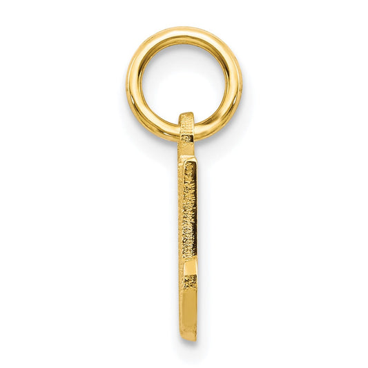 10k Small Script Initial M Charm