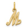 10k Small Script Initial M Charm