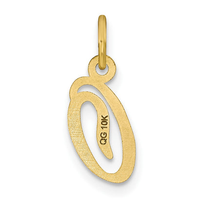 10k Small Script Initial O Charm