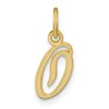 10k Small Script Initial O Charm