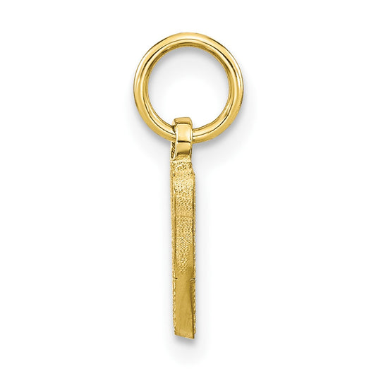 10k Small Script Initial W Charm