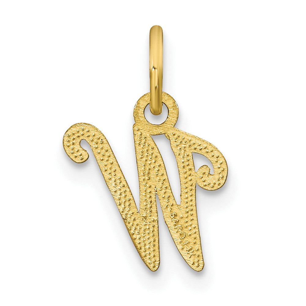 10k Small Script Initial W Charm