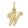 10k Small Script Initial W Charm