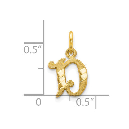 10k Small Diamond-cut Initial D Charm