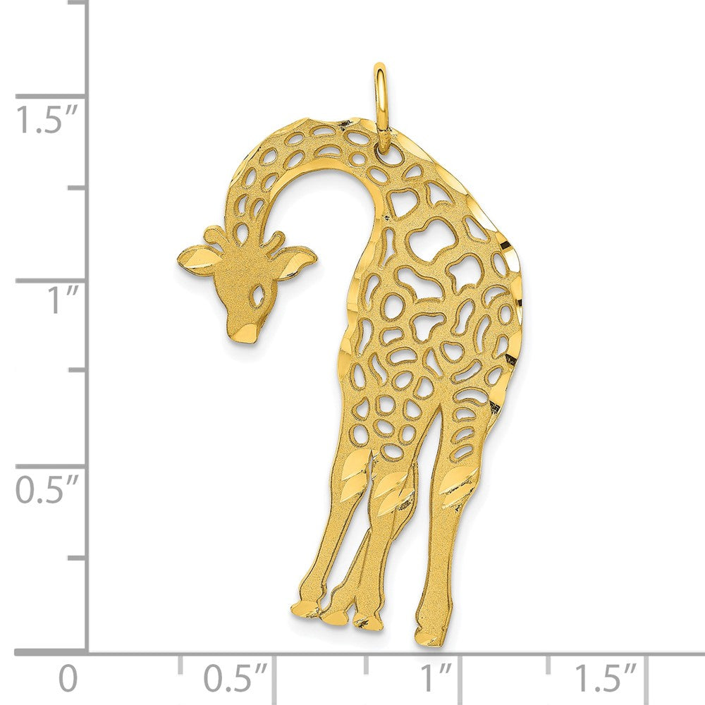10k Large Cut-out Giraffe Charm
