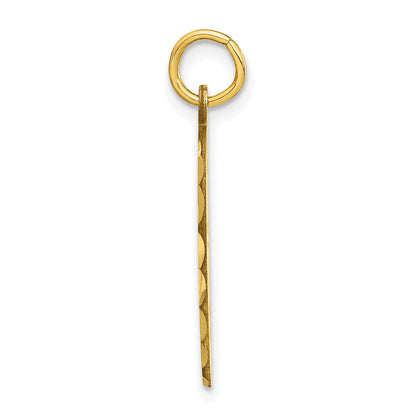 10k Cut-out Hockey Mask Charm