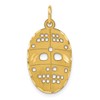 10k Cut-out Hockey Mask Charm