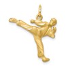 10k Solid Karate Person Charm