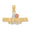 10K Two-Tone and White Rhodium #1 GRANDMA Charm