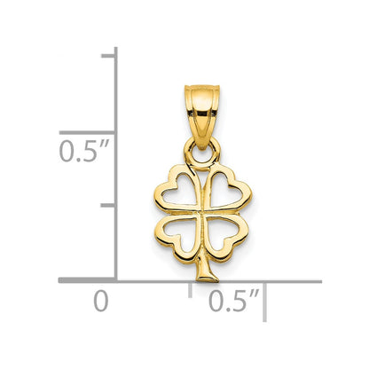 10k 4-Leaf Clover Charm
