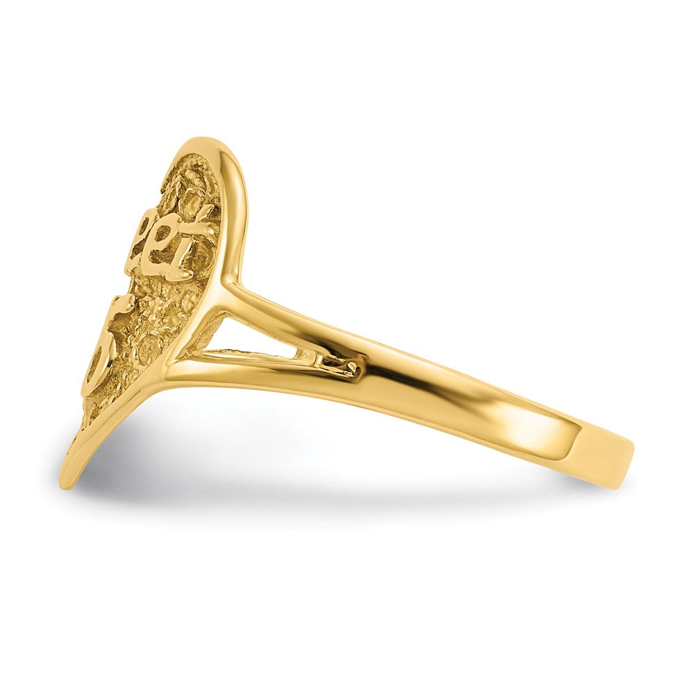 10K SWEET 16 Heart Ring