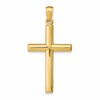 10k Polished Large Latin Cross Pendant