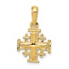 10k Small Jerusalem Cross Charm
