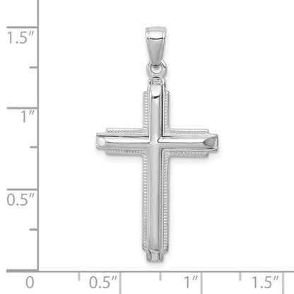 10k Polished Cross Pendant