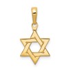 10k Polished Star of David Pendant