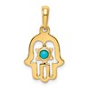10k Turquoise Star of David Chamseh Pendant