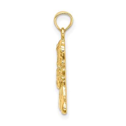 10k Polished Praying Girl Charm