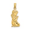10k Polished Praying Girl Charm