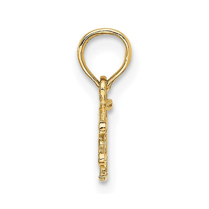 10k Cut-out Helicopter Charm