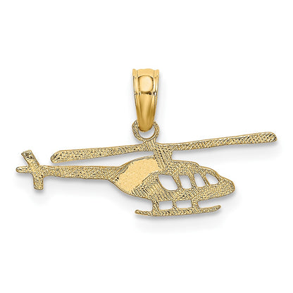 10k Cut-out Helicopter Charm