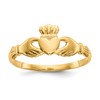 10k Polished Ladies Claddagh Ring