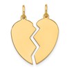 10K 2 piece Small Heart Charm