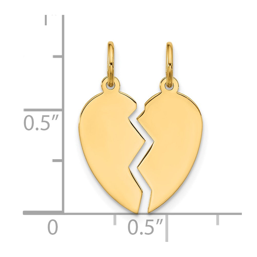 10K 2-Piece Extra Small Heart Charm Set