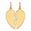 10K 2-Piece Extra Small Heart Charm Set