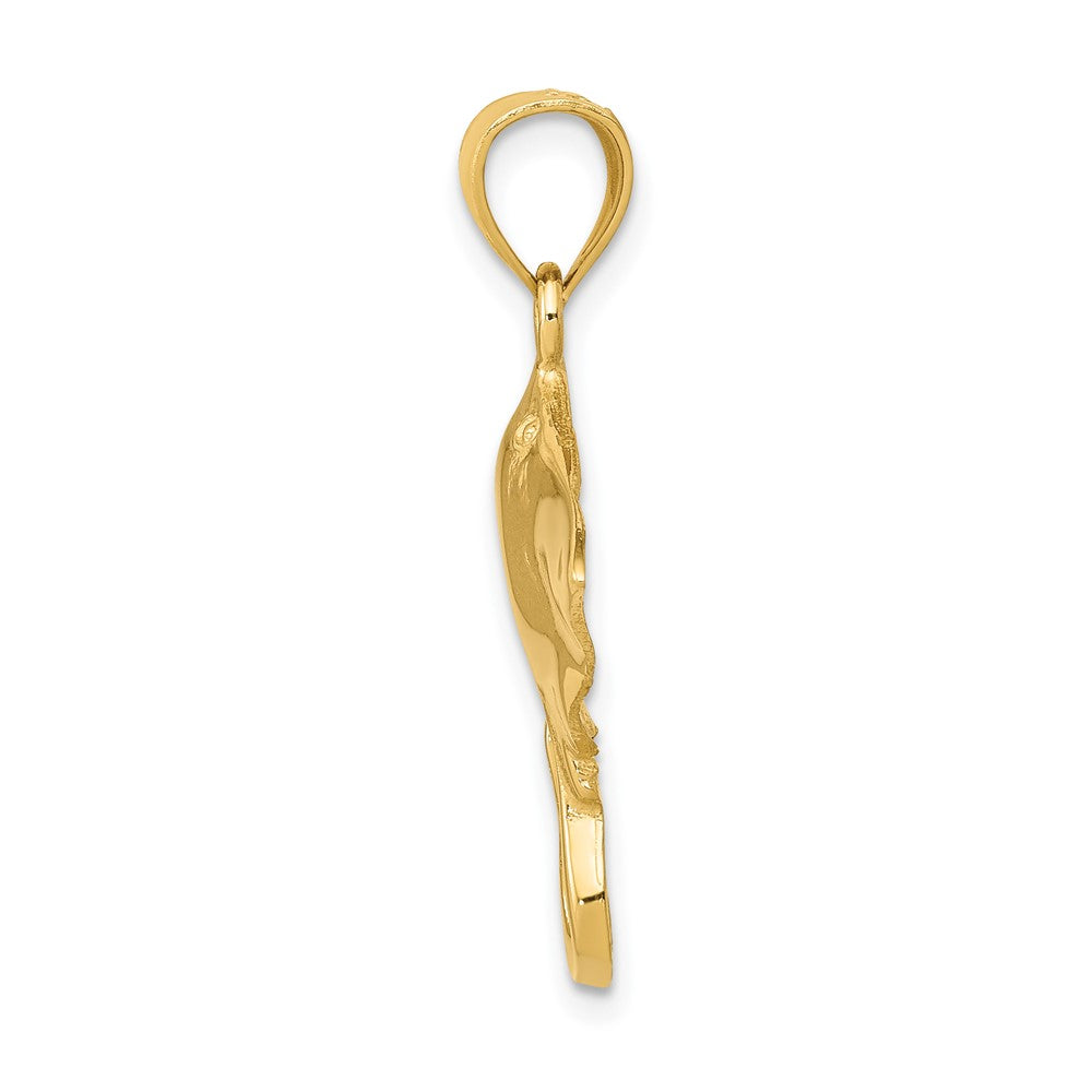 10K Polished Stingray Pendant