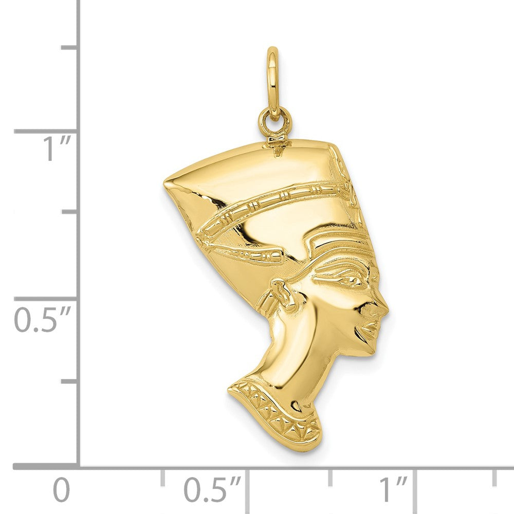 10k Polished Nefertiti Charm