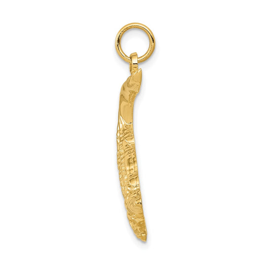 10k Snapping Alligator Pendant