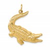 10k Snapping Alligator Pendant