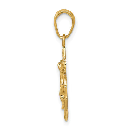 10k Mariners Crucifix Pendant