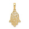 10k Filigree Chamseh Pendant