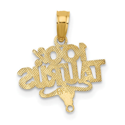 10K 100% TAURUS Zodiac Charm