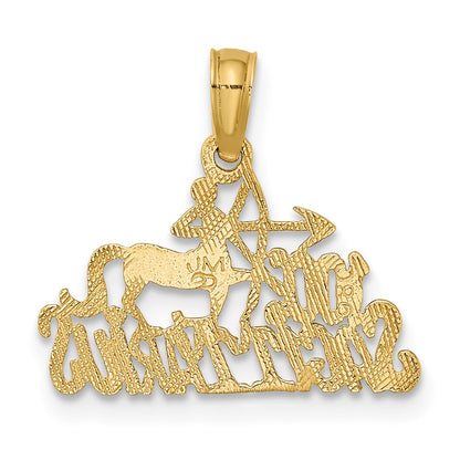 10K 100% SAGITTARIUS Zodiac Charm