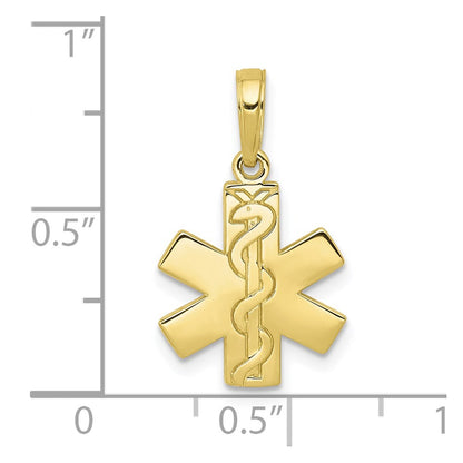 10K Paramedic/EMT Symbol Pendant