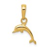 10K Mini Dolphin Pendant
